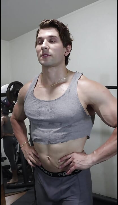 Hot stud love to workout and encourages you to do so