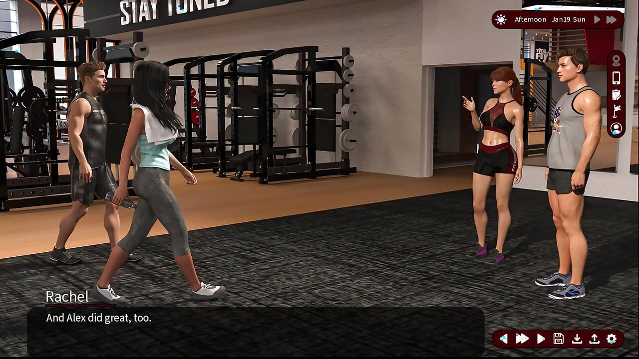 Aksi hot lesbian 14 sarah dan alex yang lagi asik muasin mereka di gym