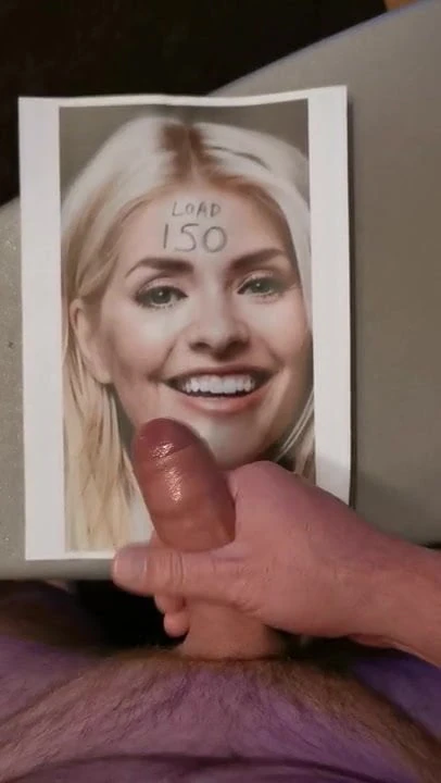Holly Willoughby cum tribute 150 Cumtributes