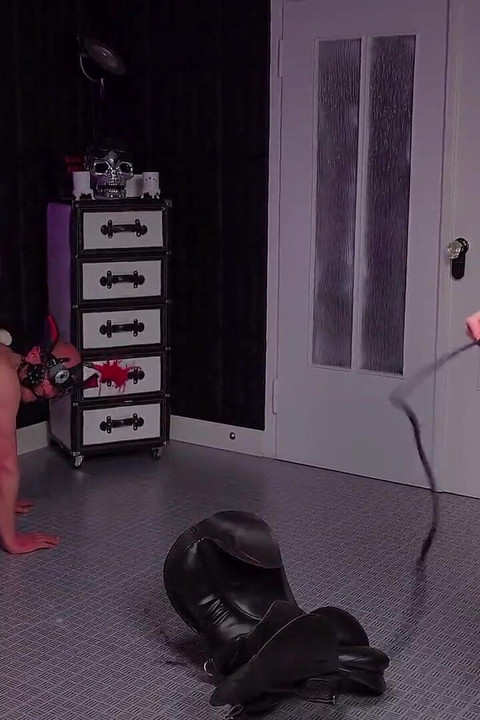 Mistress Ledanaja Gagged Saddled and Ridden Pet Play Training Part 1