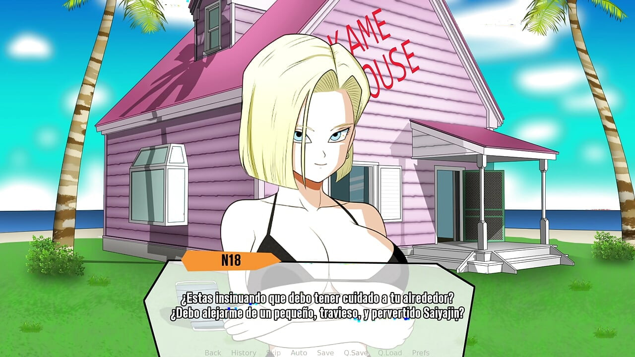 Hybride Eroventures - de minibikini van de provocerende Android 18