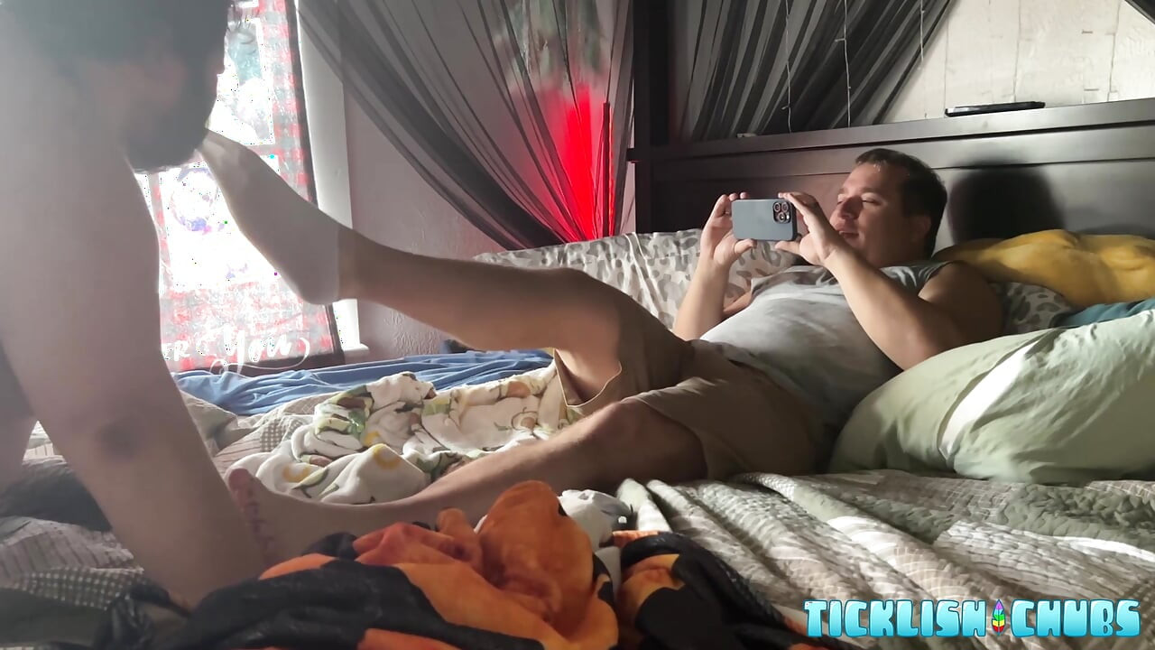 TicklishChubs Pup Teddy Unleashed His Hungry Tongue Worship On Matts Feet