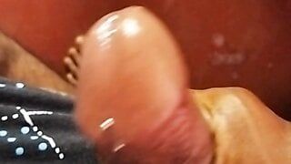 My dick after the cum shot, pierced penis,famous banana cock