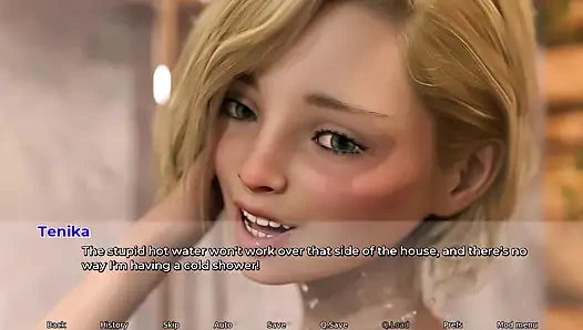 Inertia 1. Tenika & Inertia is taking a shower together.