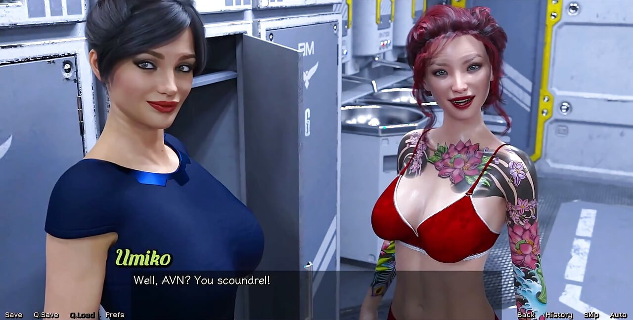 Uvízlá ve vesmíru - velká prsa MILF chce mluvit