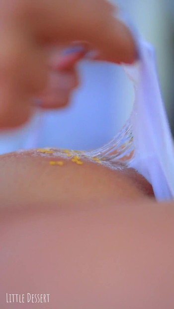 Thrilling moment from "Desi Beauty's Self-Pleasure Climax: Pink Pussy Overflowing creamy pantie"