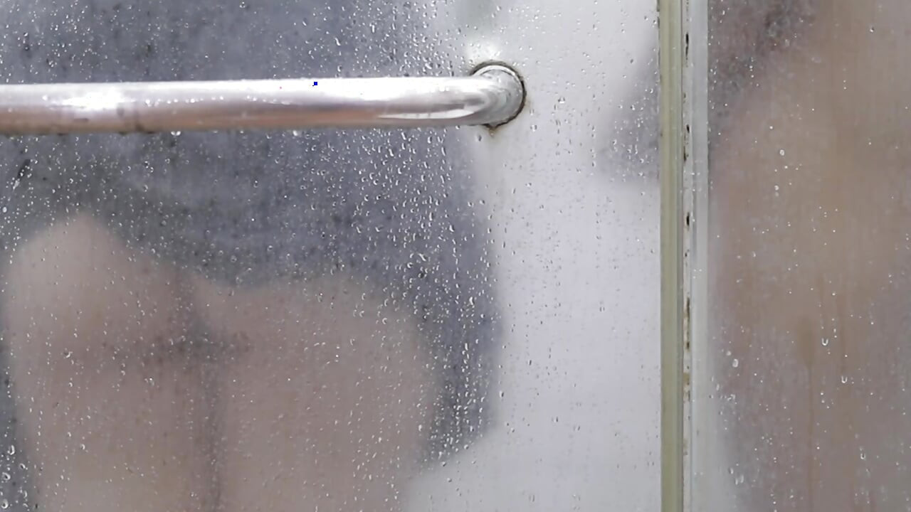 Big Ass Asian Girl wearing Silk Satin dress fuck in shower