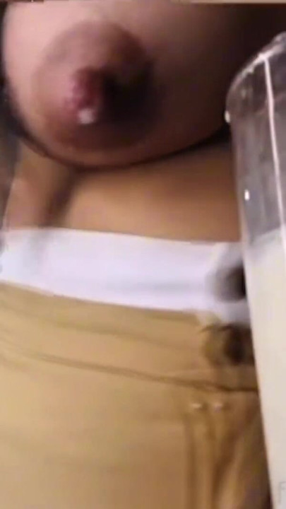 Woman milks herself and drinks her breast milk | Clip 2