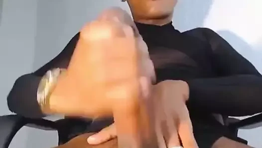 siyah transeksüel okşayarak