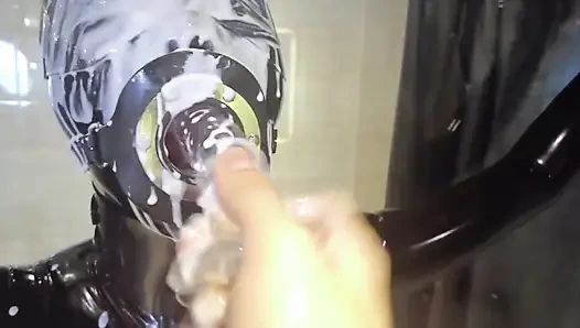 Mz20 - lateks kıyafetli kız cam odada kilitli