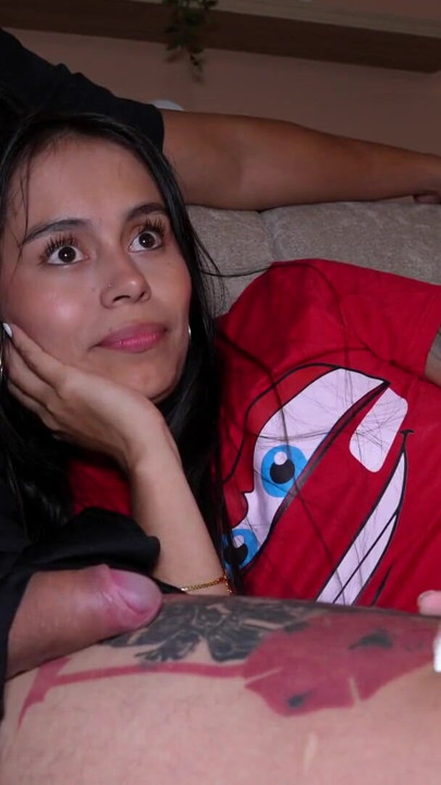 I invite my stepsister to watch a thriller movie | Clip 1