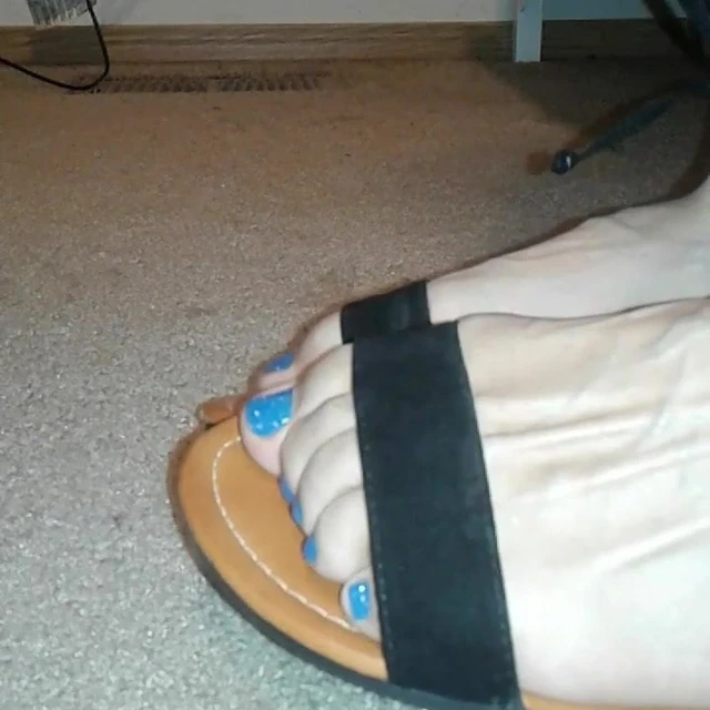 My feet in sandals