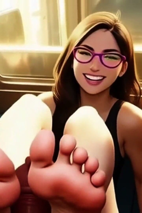 Lin Plays Footsie on the Train