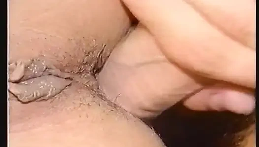 Curly haired blonde teen gives blowjob and gets her tight ass fucked