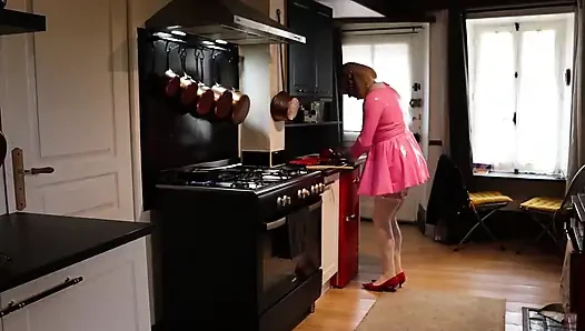 Sissy Dee Is Cooking Lady Fee Her Lunch Before Lady Fees Guest Arrives