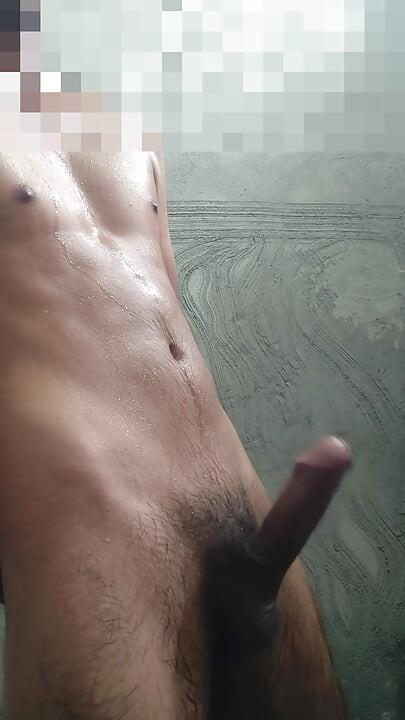 Young and Slim Guy playing with his Dick.