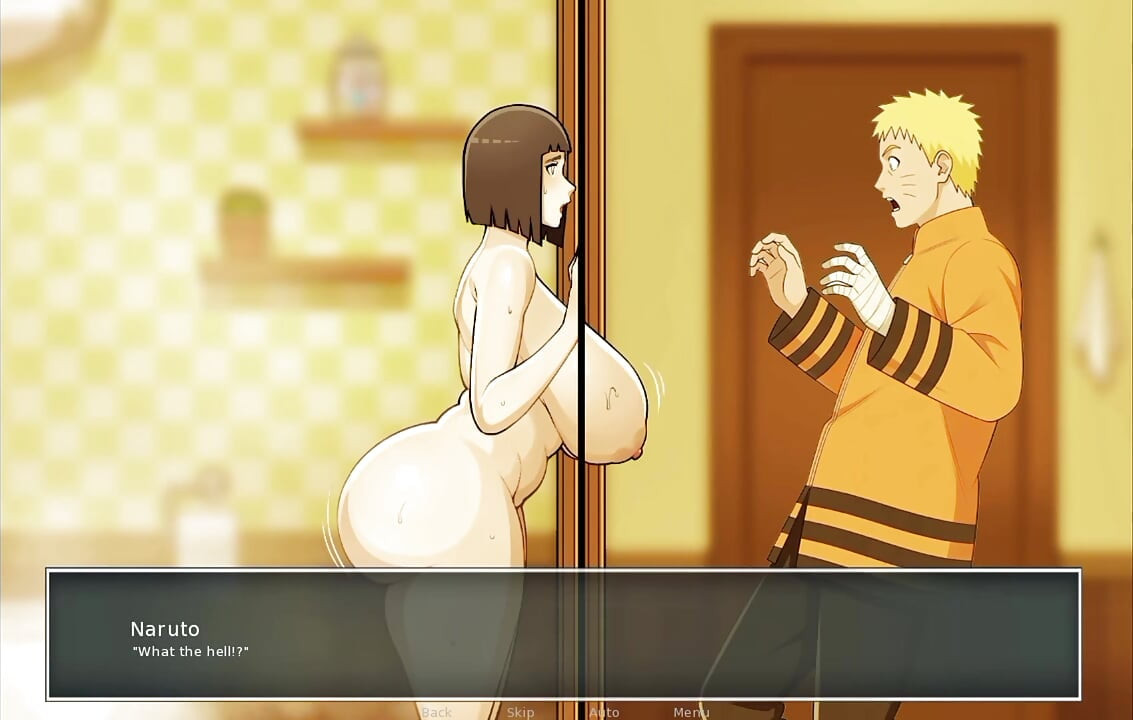 Konoha MILFs Part 38 - Naruto Almost Caught Hinata Masturbating Her Stepson in the Bathroom - by Eroticgamesnc