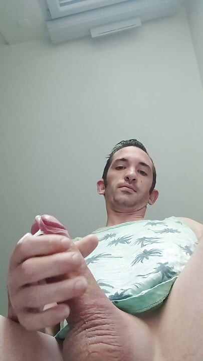 XXL penis of a young guy with his big cumshot