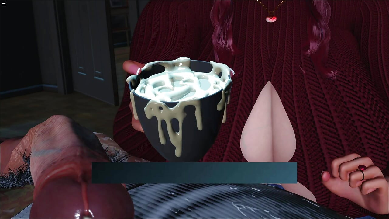 BBW Megan Collecting Her Father In law Cum With Coffee Cup