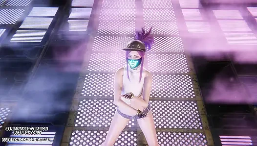 MMD Aespa - Armageddon - Akali Sexy Kpop Dance League of Legends Hentai Uncensored 4K 60FPS