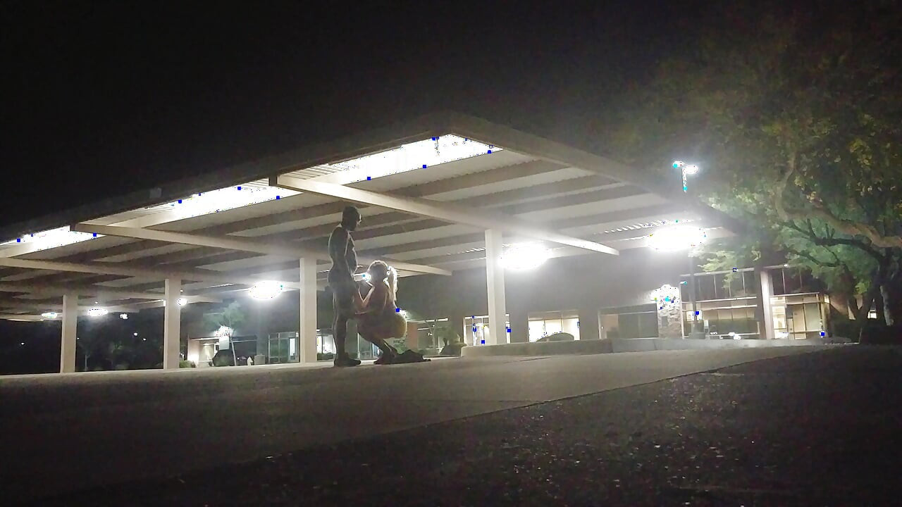Risky sex in an empty parking lot!