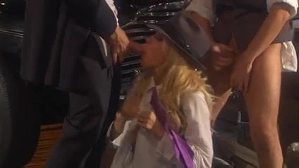 two gangsters fuck blonde