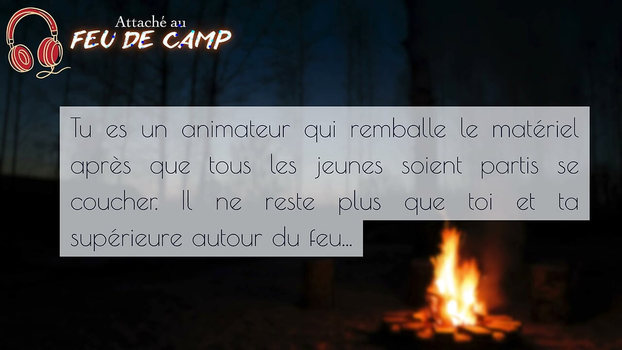 Attaché au feu de camp - French audio JOI ruined orgasm