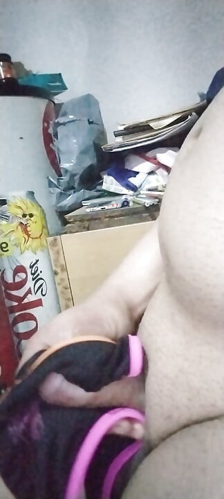 Comforting my virgin penis with my ex-girlfriend's panties