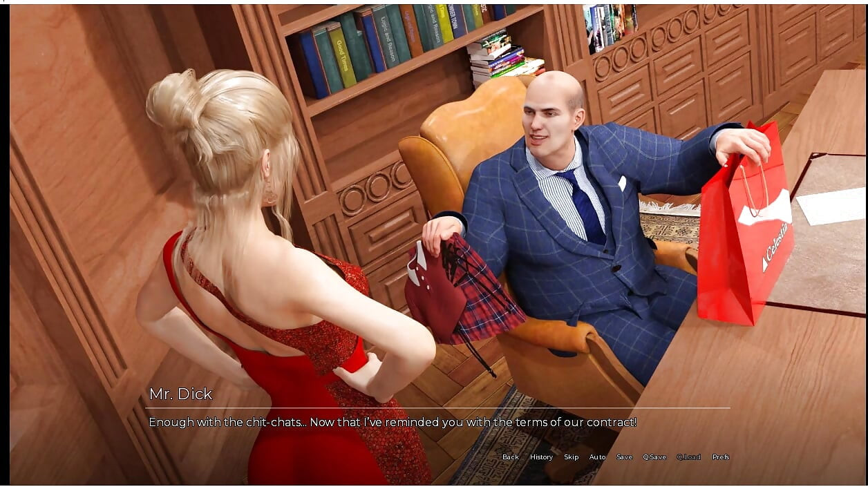 The Spellbook - permainan - main peranan - MILF memberikan blowjob di bawah meja kepada bosnya