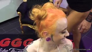 Redhead slut azura alii loves anal with cumshots
