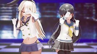 Mmd R-18 anime lányok szexi táncos klipje 291