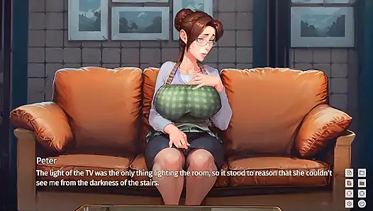 Taffy tales: tante seksi yang lagi sange kepergok ngentot memeknya di sofa - episode 19