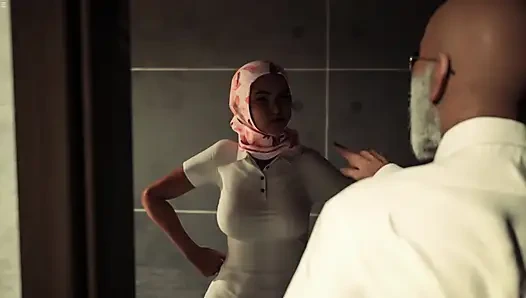 Muslim Maid Girl Sucking Older Boss Cock