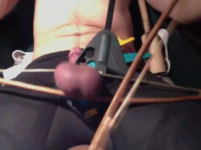 I spank my balls with indian cane