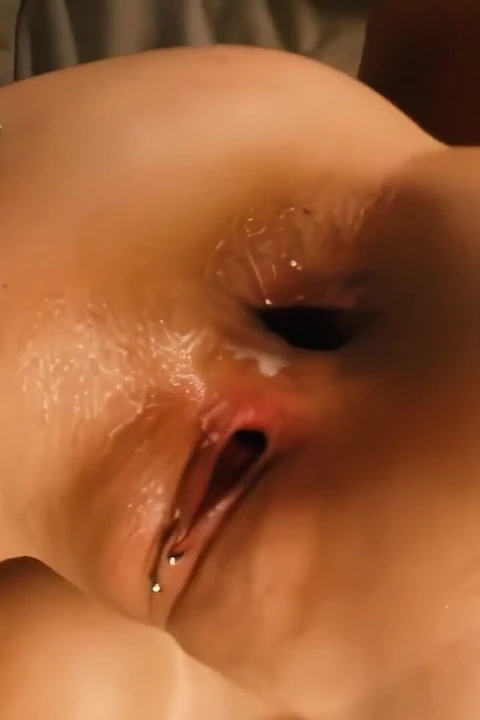 Hot Blonde with Huge Melon Tits Gets Double Penetrated and Covered in Cum