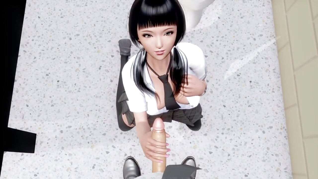 Ripples - ตอน 2 - ฉากเย็ด - ชักว่าวในห้องน้ําวิทยาลัยโดย Loveskysan