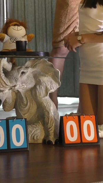 Stunning moment from "Two hot beautiful horny girls try to make a big cock guy cum with a dice challenge double handjob game"
