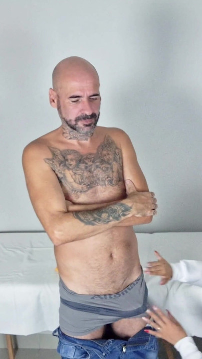 Iconic moment from "Naughty doctor takes admission exam and consults employee's dick"