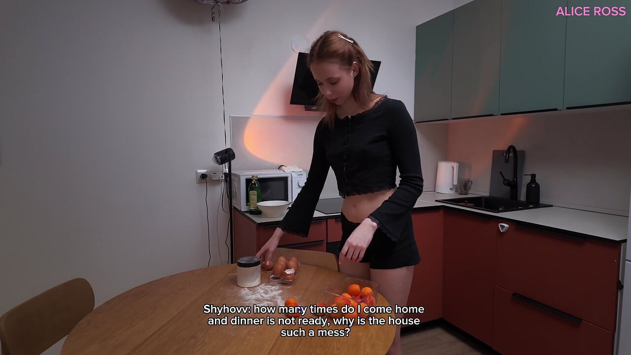 Punished Lazy Wife for No Dinner - Spanked Her Big Ass Hard and Filled Her with Cum