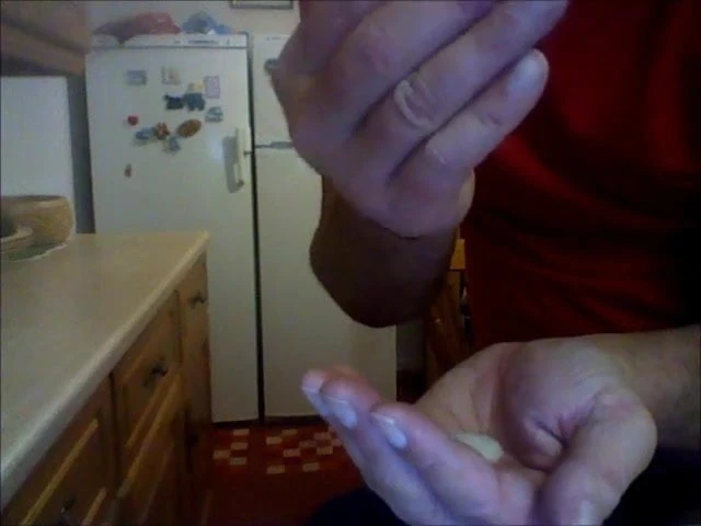 Small cock oozing lots of cum