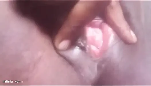 See what aunt's pussy looks like and how big it can be.