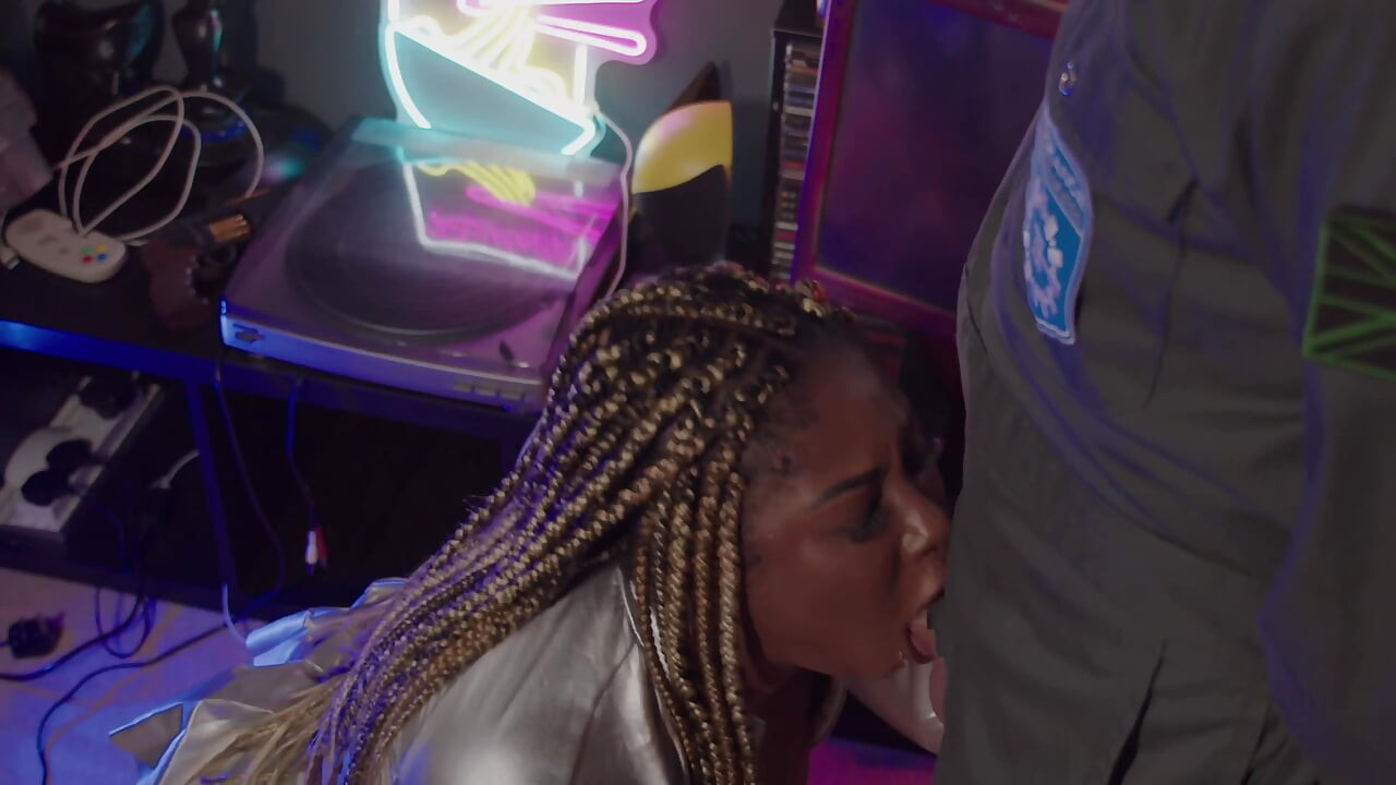 Space Babes Interracial Sci-fi Sex Scene