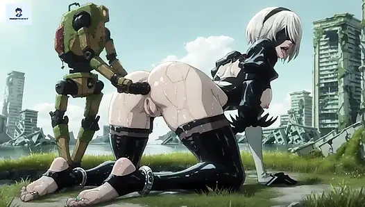 2b nier automata anime hentai anal mecha seks çorapları