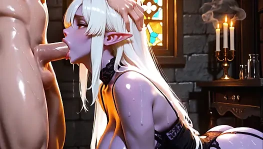 White Haired Slut Fucked Hard and Dripping Wet - Intense Hardcore Uncensored 4K Digital Yumemi Premium Content