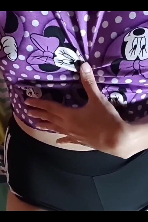 Cute Girl in Pajamas Touches Her Ass and Cums on Her Stepdad's Bed