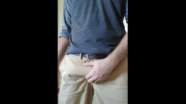Pulling out my hard, uncut cock!