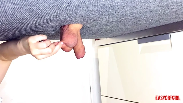 Mistress points her finger at the balls and snaps her fingers
