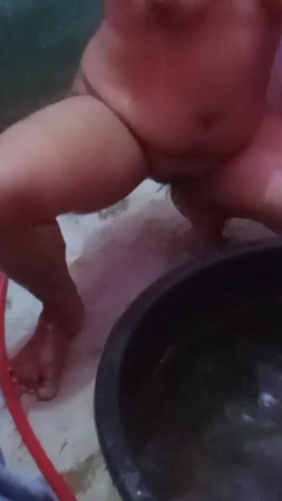 My stepmom always films herself in the shower to show off her big firm | Clip 1