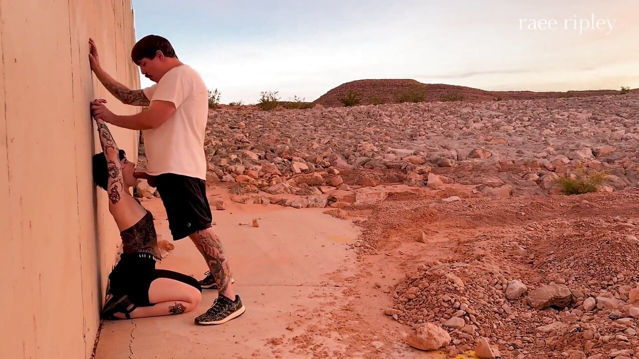 Outdoor Sloppy Face Fuck W/ Justanicecock