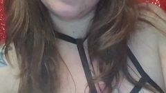 Chatty Tattooed BBW Chats While Putting On Makeup Topless